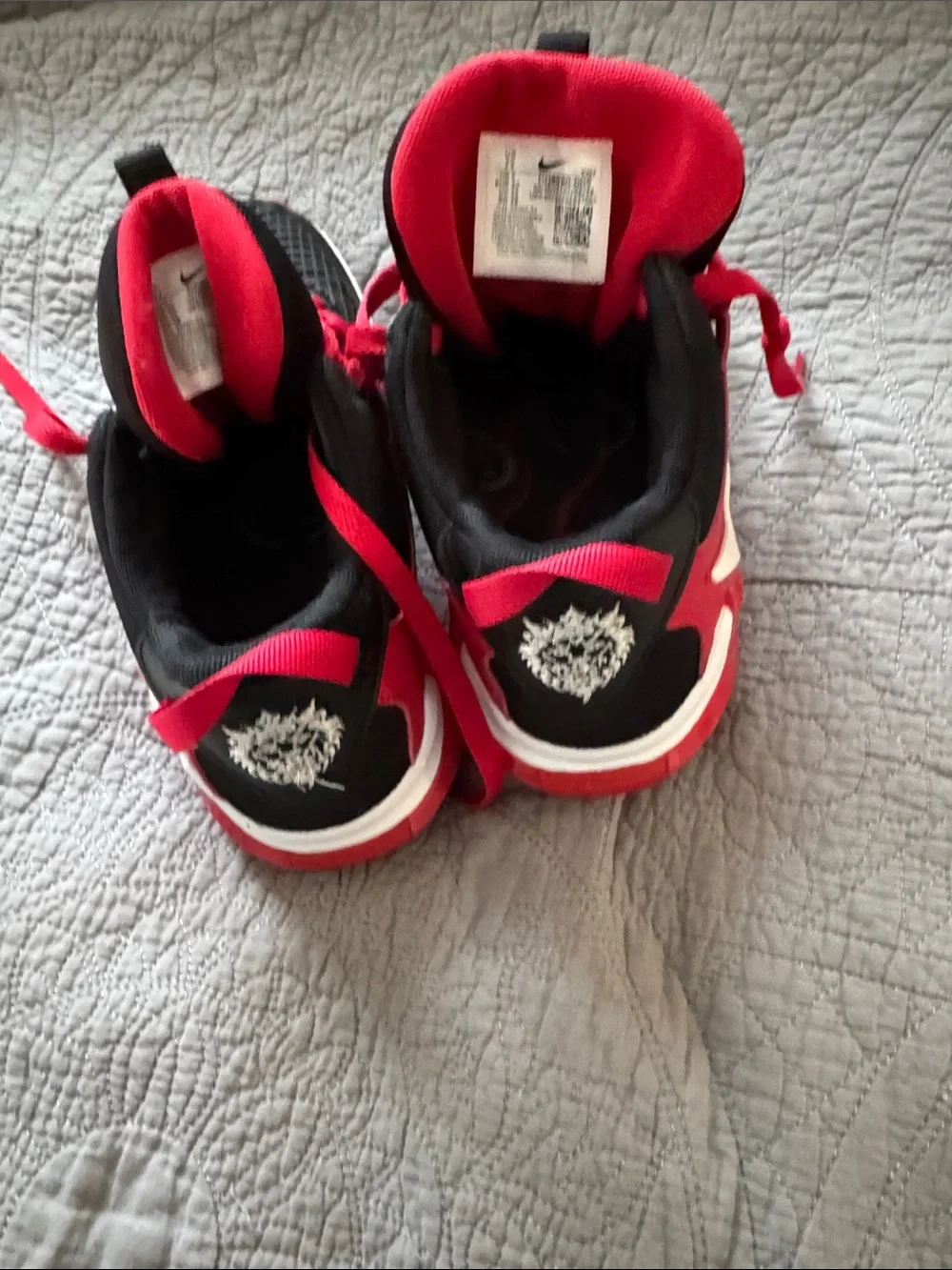 Nike Kids Black and Red Athletic Sneakers